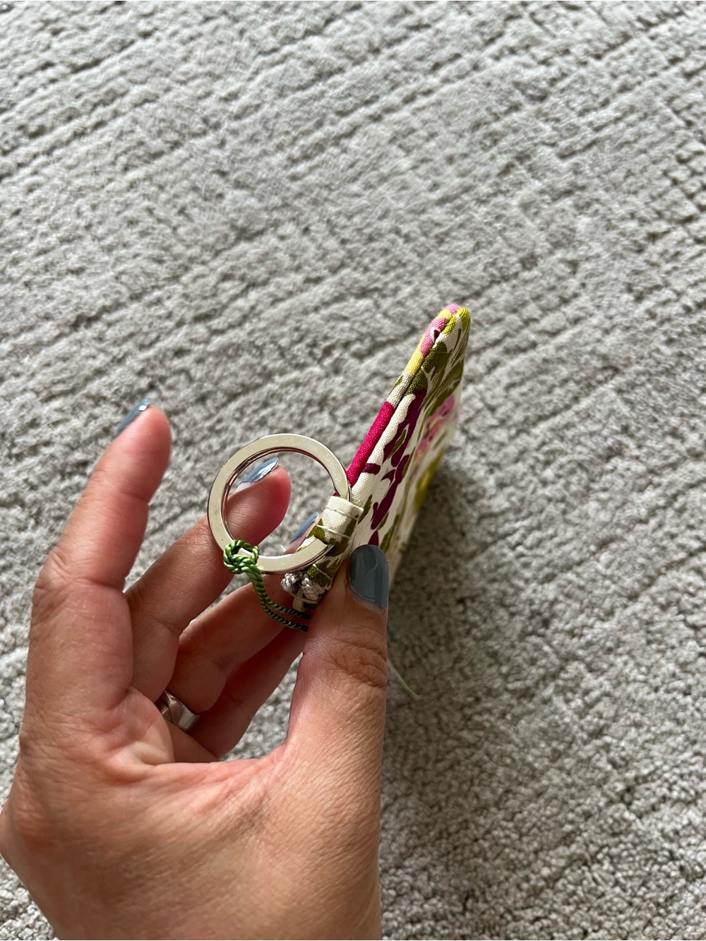Vera Bradley Floral Zip ID Case, Make Me Blush - Picture 3 of 11